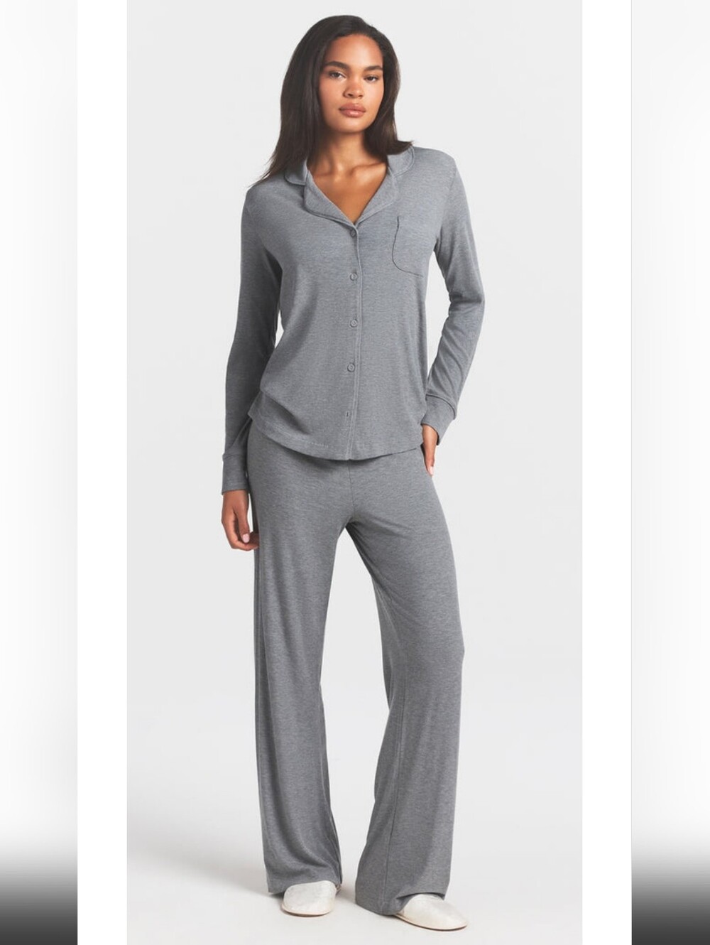 SKIMS Soft Lounge Sleep Pajama Set -Heather Grey